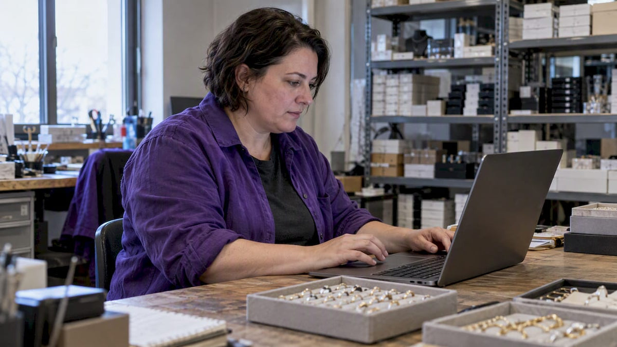 Jeweler testing a high-variant product template